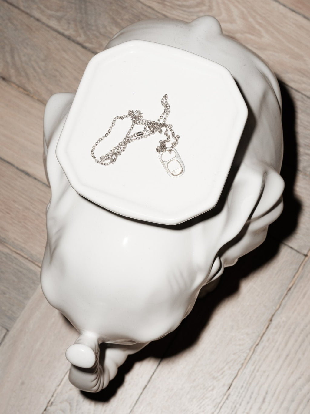 OPEN ME sterling silver pendant by Xenia Joost, detail