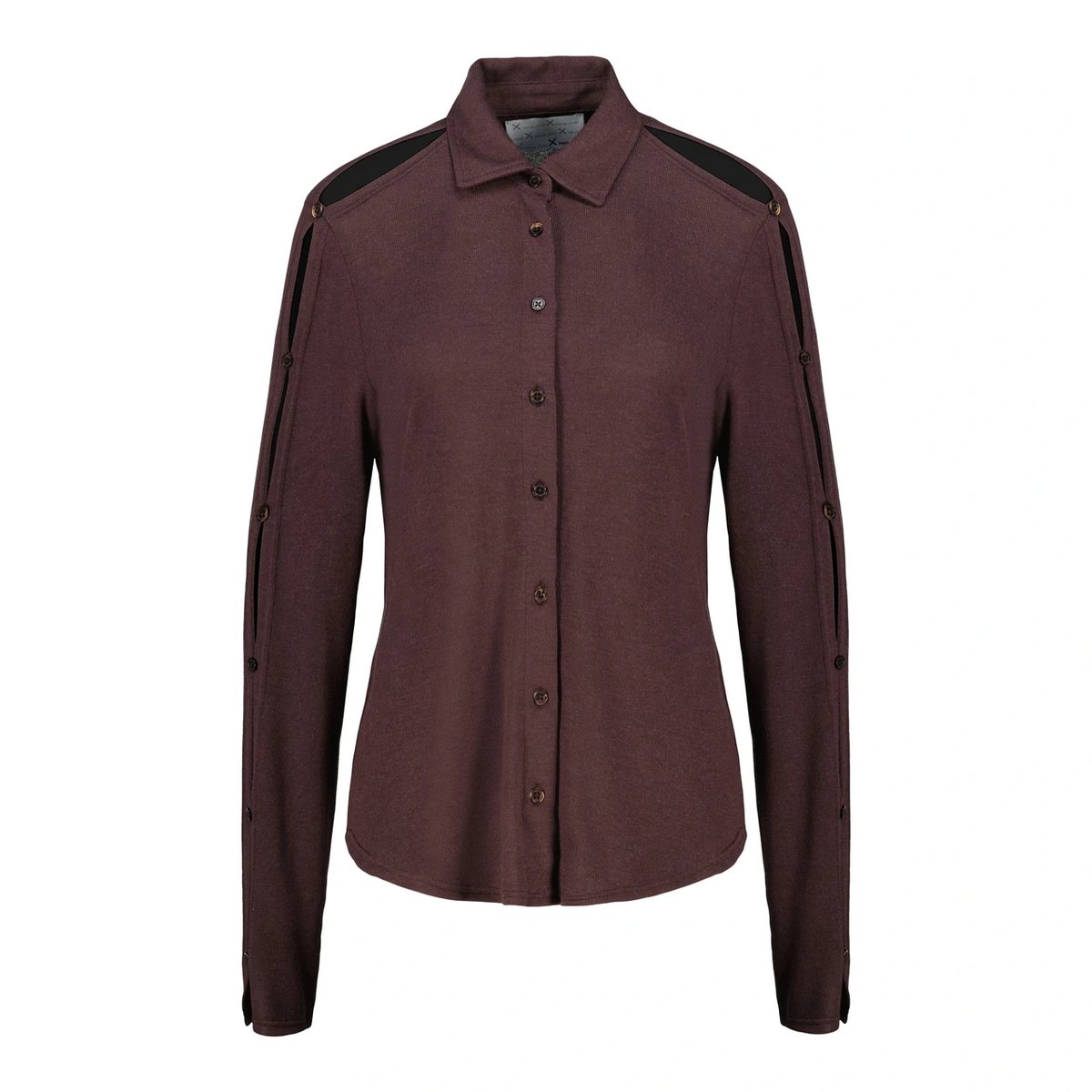 SLEEK VENTURA top in brown by Xenia Joost, front product
