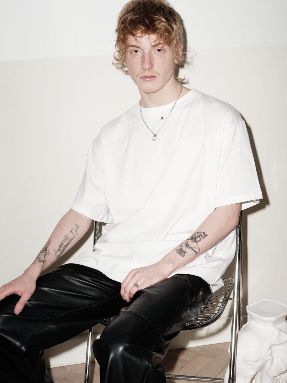 TATTOO oversized unisex T-shirt by Xenia Joost, full look