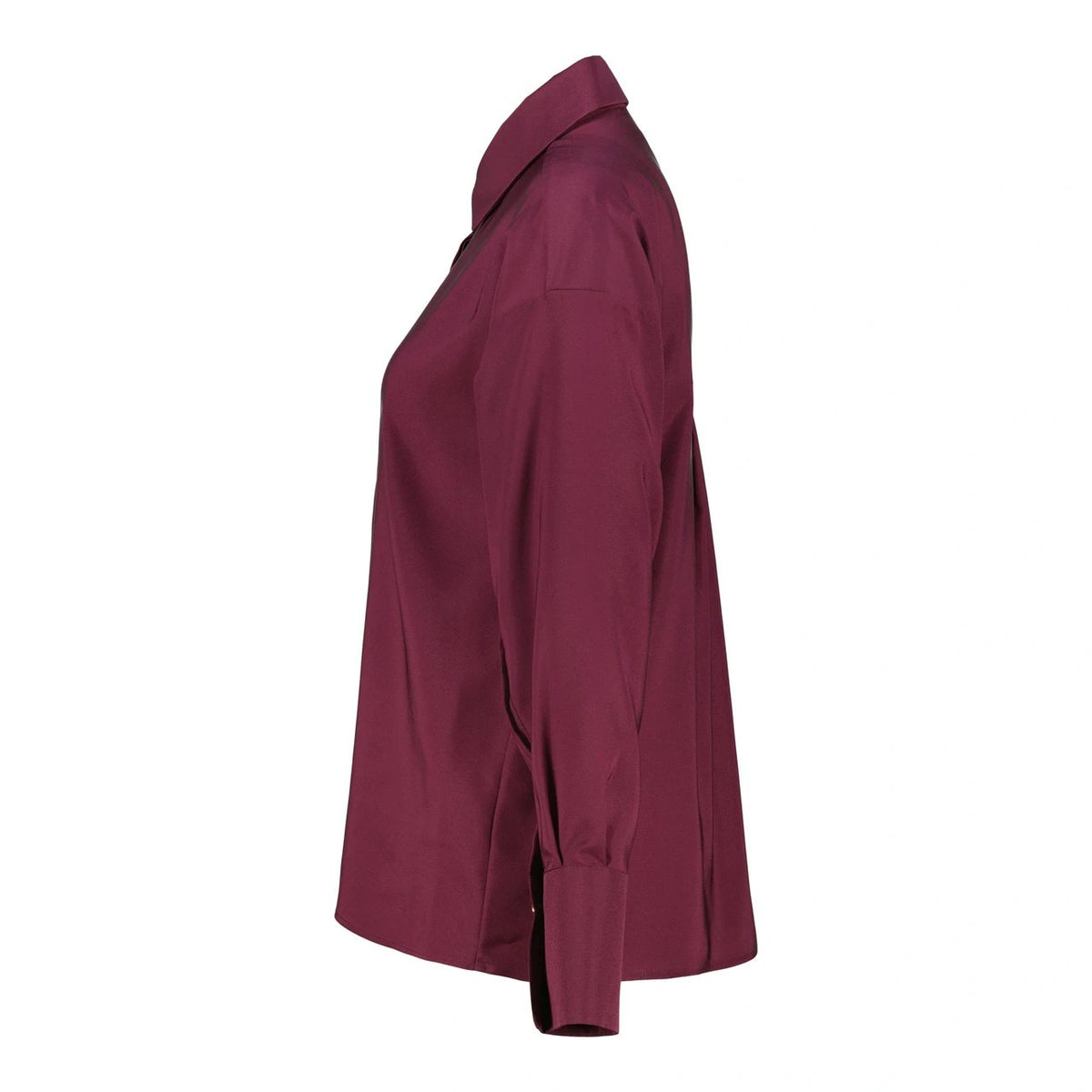 THE STATEMENT SHIRT — Sleeve It Down 002 in purple by Xenia Joost, side view
